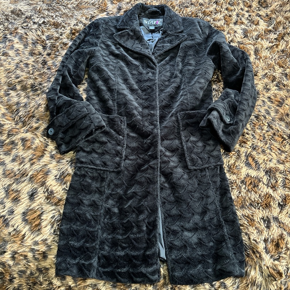 1990’s Black Faux Fur Coat